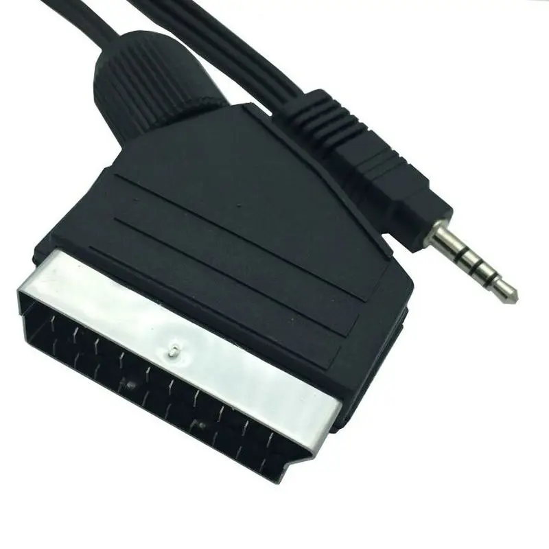 SCART Male untuk DC 3.5 Mm Stereo Kabel 