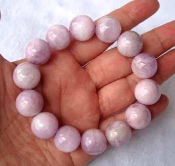 

Free Shipping Natural Kunzite 15mm~15.5mm Round Beads Bracelet Women Man Jewelry Accessories Weddings Parties Birthday Gift