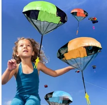 Random color Hand Throwing kids mini play parachute toy Outdoor sports Children s Educational Toys
