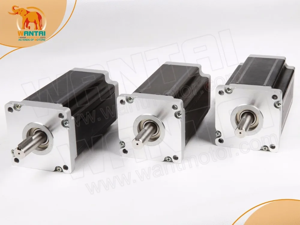 

3 PCS DUAL SHAFT OF NEMA34 MOTOR 1600OZ-IN CNC CUTTING