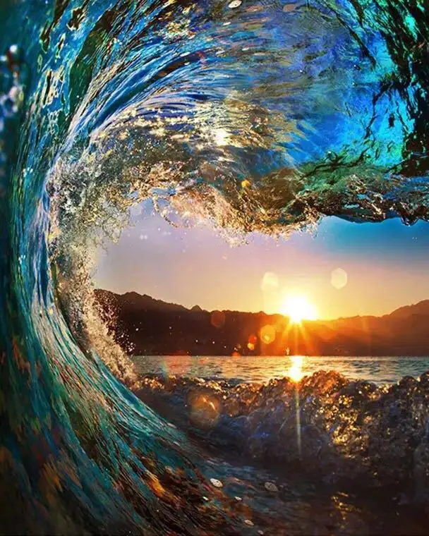 

5D Diamond Painting Seaside Scenery DIY Diamond Embroidery NEW Full drilling Cross stitch Room Decoration