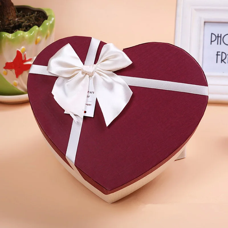 5 шт./компл. лук подарок в форме сердца коробка пустая коробка подарок шарф коробка, коробка с шоколадом лоток