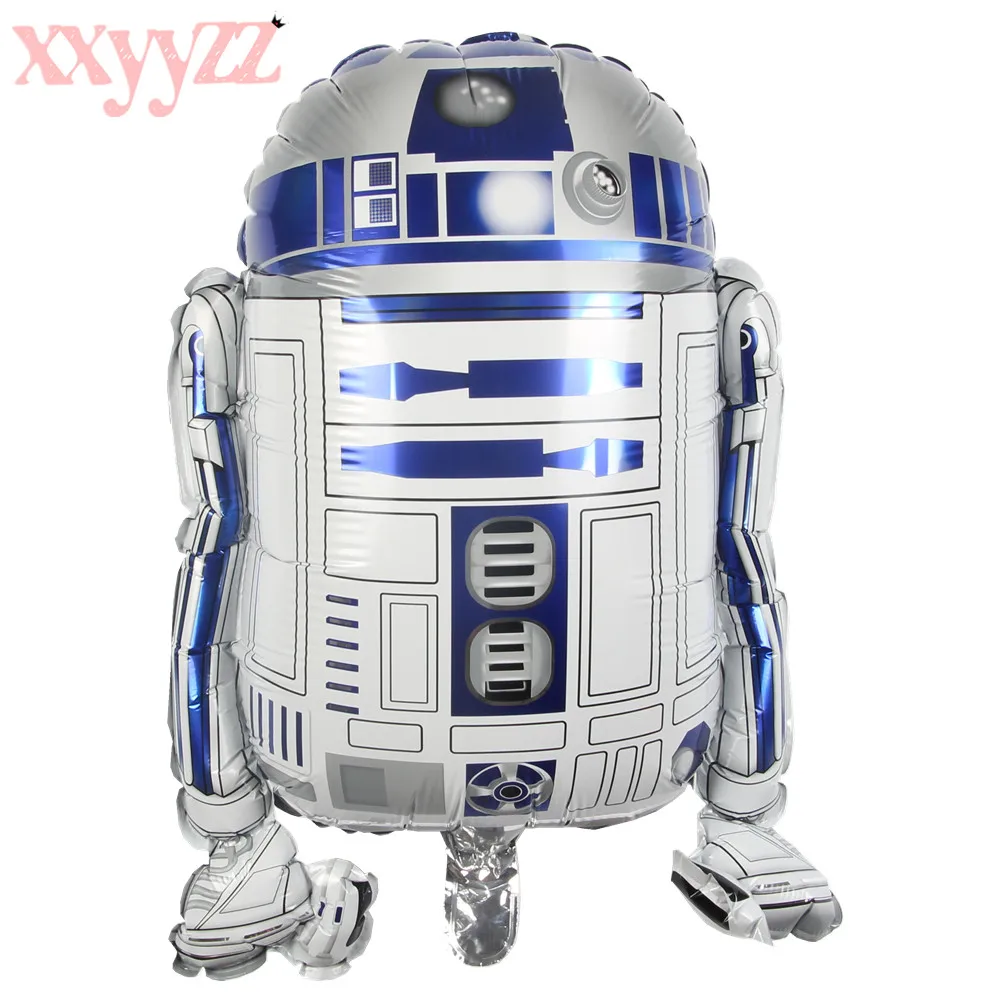 

XXYYZZ 63*50cm Star Wars Robot Cartoon Balloon Aluminum Foil Balloons Party Decoration Balloons Celebration Supplies