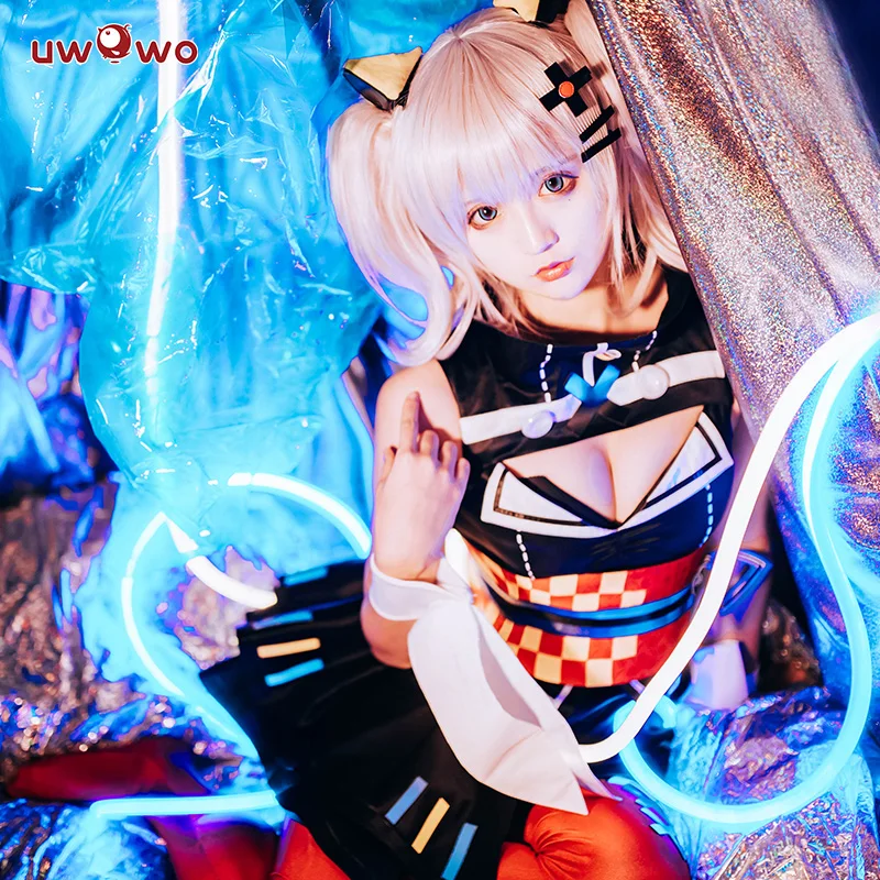 Женское платье кимоно Kaguya Luna черное для косплея| |