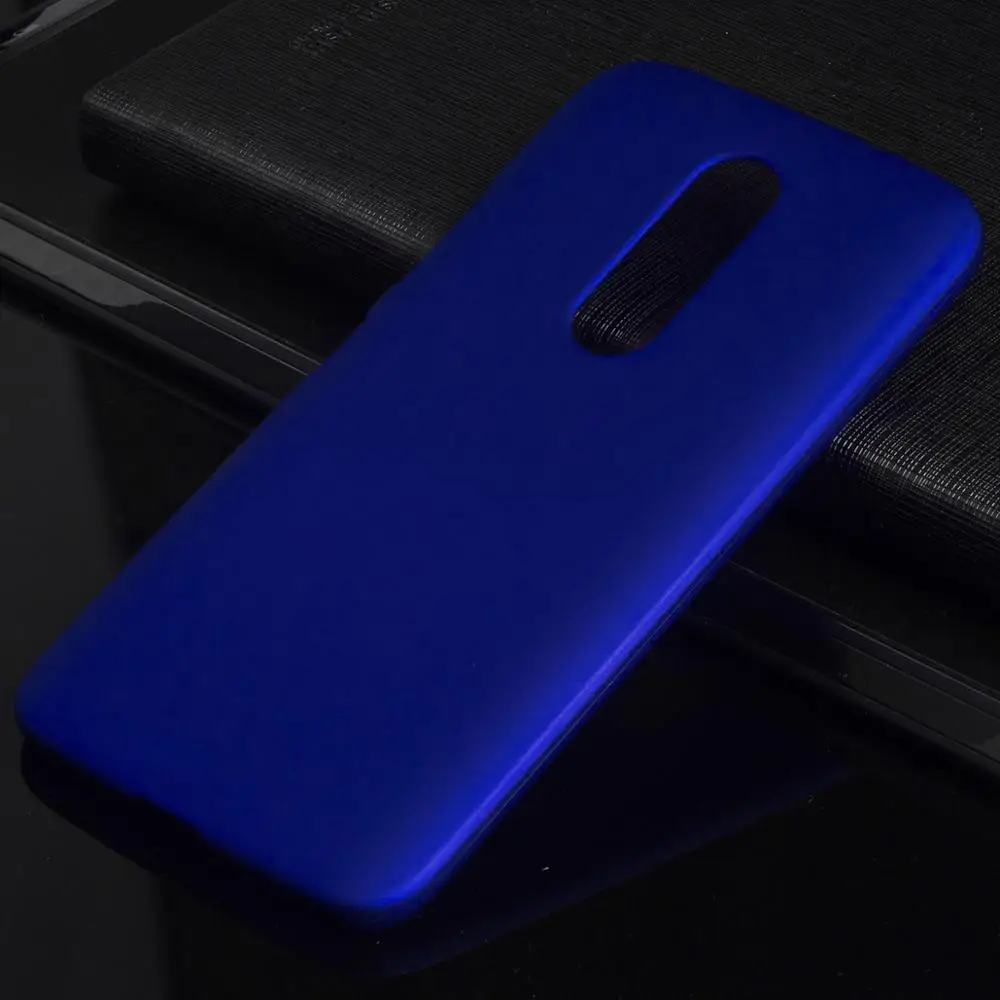 Матовая Пластик Coque 5.5For Moto M Чехол для Motorola Moto M Xt1662 телефона чехол-лента на заднюю панель - Цвет: Blue