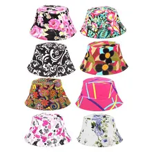 Цветочные печати для мужчин и женщин шапки для рыбака пара ведро шляпа лето осень весна тенты Кепки из хлопка