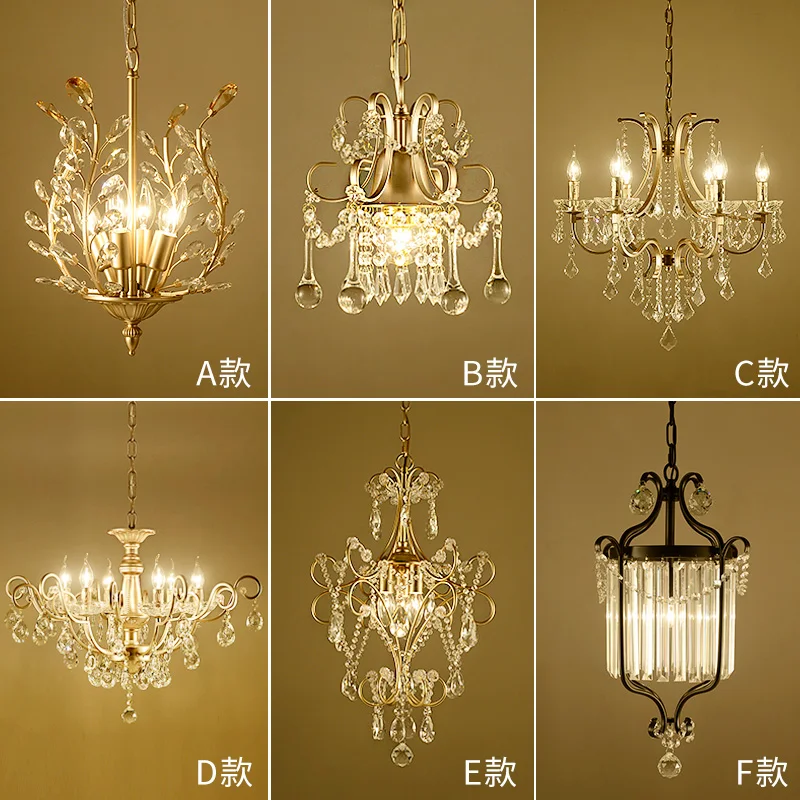  Modern crystal iron Pendant Light cage Lampshade Pendant Lamp Kitchen Hanging Light Fixture Lustre  - 32863215083