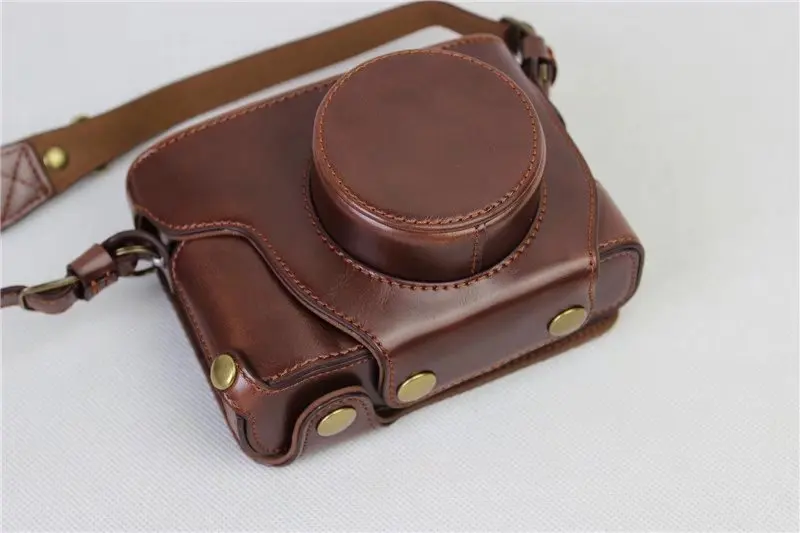 Черный/кофе/Коричневый Камера PU кожаный чехол сумка для Fujifilm Fuji X100F X100-F с сумка хранения