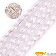 8 мм граненый белый кварц бусины из природного камня бусины DLY свободные бусины для изготовления ювелирных изделий прядь 15 дюймов