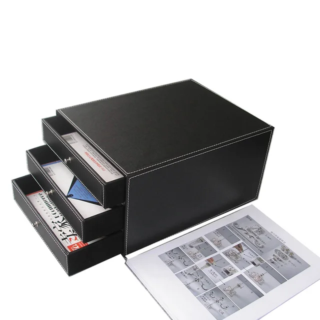 Ever Perfect 3 Drawer Desktop A4 File Document Filing Organizer