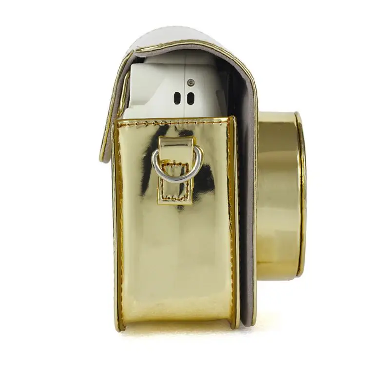 Mirror gold camera Bag Holographic Shining Laser Instant Camera Shoulder Strap Bag Protector Cover Pouch for Polaroid Mini 8/8+/