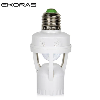 

AC 110-220V 360 Degrees PIR Induction Motion Sensor IR infrared Human E27 Plug Socket Switch Base LED Bulb Lamp Holder