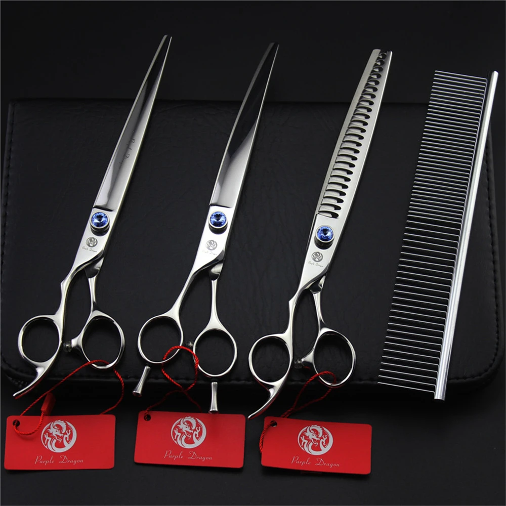 8.0 in. Left Handed Professional Pet Scissors Set JP440C Straight