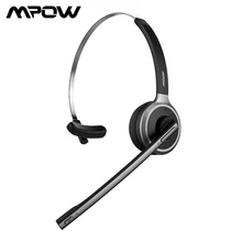 Mpow M5 bluetooth-гарнитура, беспроводные Накладные наушники с шумоподавлением, наушники с шумоподавлением, микрофон для телефонов колл-центра