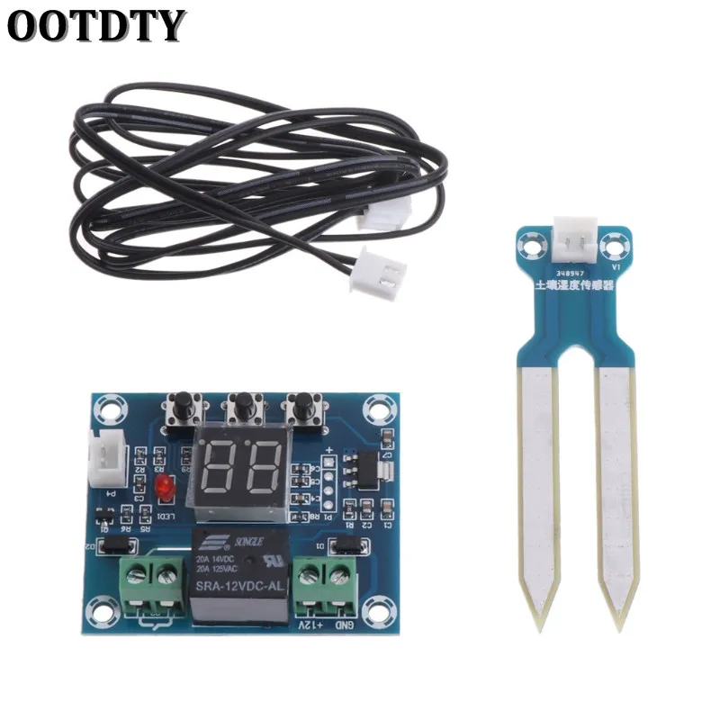 

OOTDTY 12V Soil Humidity Sensor Controller Irrigation System Automatic Watering Module