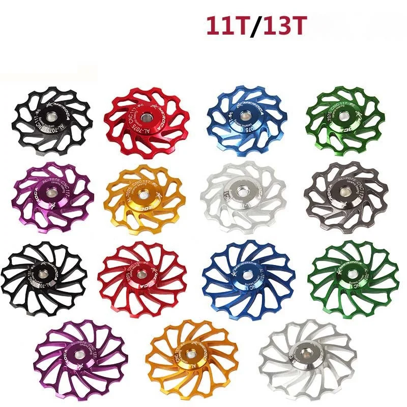 

11T/13T Aluminum Alloy Ceramic Bicycle Rear Derailleur MTB/Road Bike Pulley Guide Bearing MTB Rear Derailleur Bike parts