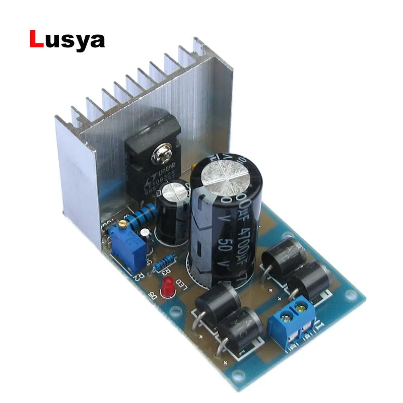 

LT1083cp High-Power Adjustable Linear Regulated DC Power Supply PCB Board 2.5-12-24-30V pcb DIY Kits G3-010