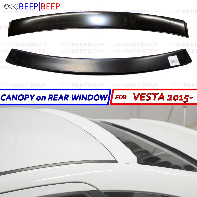 

Canopy on rear window for Lada Vesta 2015- ABS plastic sport style car styling accessories aero dynamic tuning