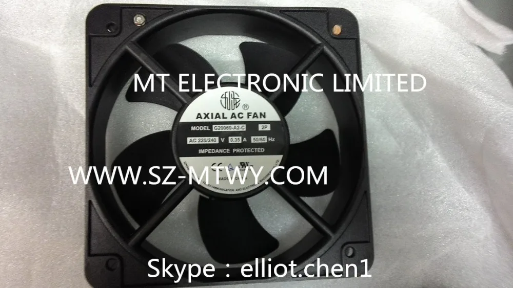 AXIAL AC Fan G20060 A2 C AC 220/240V 0.35A 50/60Hz 2P 100 new and