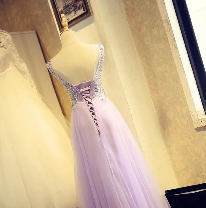 VENSANAC 2018 V Neck Sequined Long A Line Evening Dresses Elegant Crystals Lace Backless Tulle Party Prom Gowns VENSANAC 2018 V Neck Sequined Long A Line Evening Dresses Elegant Crystals Lace Backless Tulle Party Prom Gowns