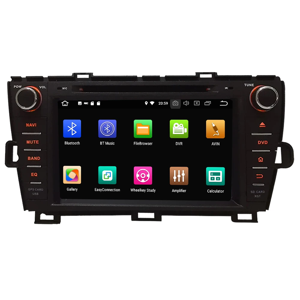 Discount KLYDE 8" 4G Octa Core Android 8.0 4GB RAM 32GB ROM Car DVD Multimedia Player Radio For Toyota Prius Right Hand Driving 2009-2015 1