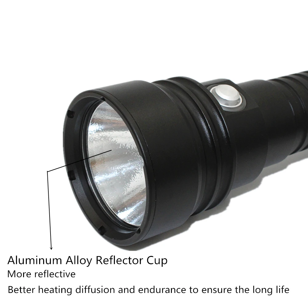  Powerful Led Flashlight XHP70 4200LM LED Diving Flashlight Underwater 100M Waterproof Lanterna Torc - 32804589951