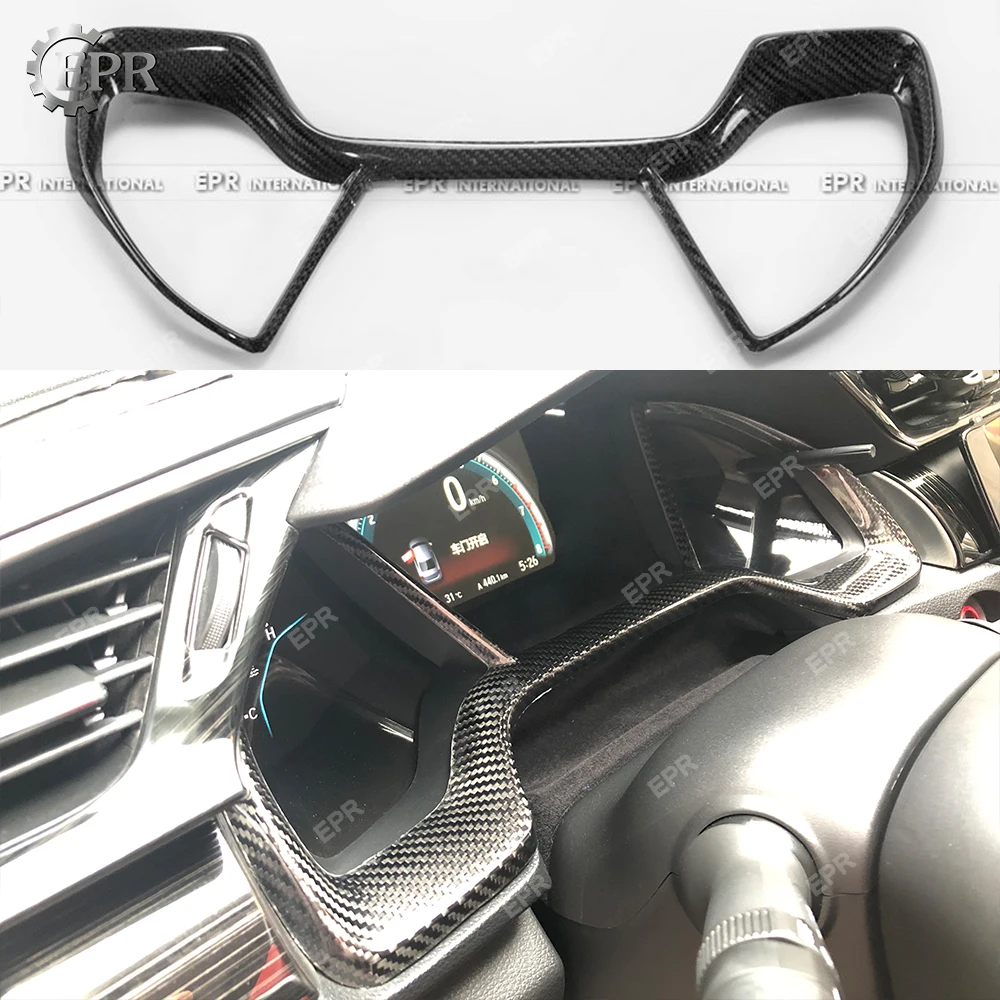 Carbon Interior Racing Part For Civic Type R FK8 10th Gen FC Cluster Surround Trim(Fit RHD&LHD) Body Kit Tuning For Civic FK8