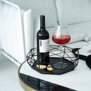 

SWEETGO Geometric shape tray Macarons color cake tools for dessert table party decoration fruit basket cake stand