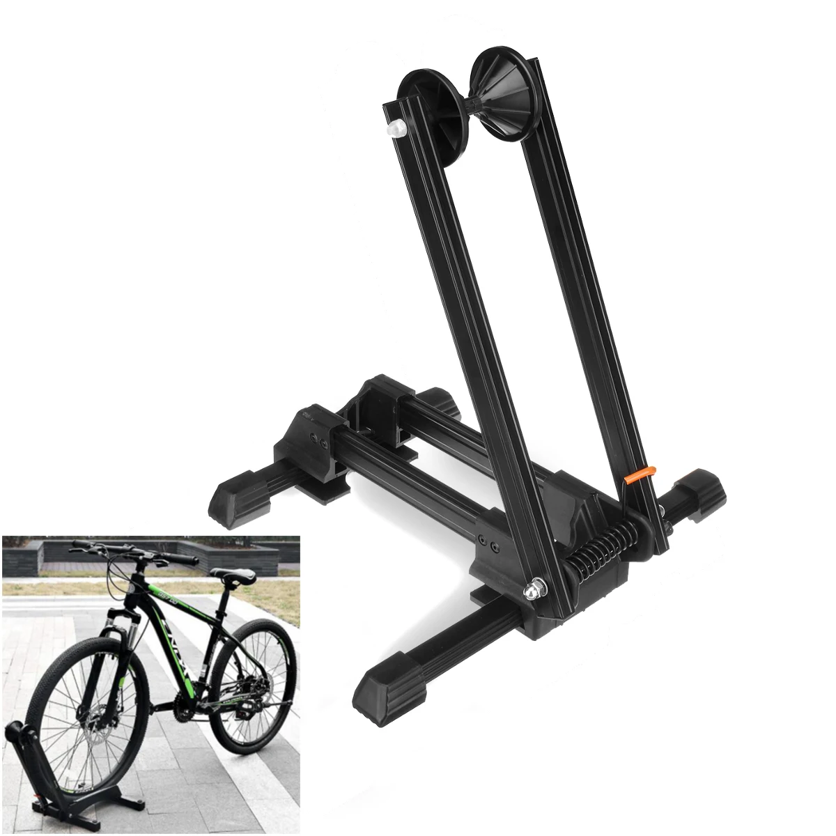 Напольная стойка для велосипеда, велосипедная стойка для хранения, Складная регулируемая стойка для парковки, для внутреннего хранения, держатель для велосипеда, Аксессуары для велосипеда