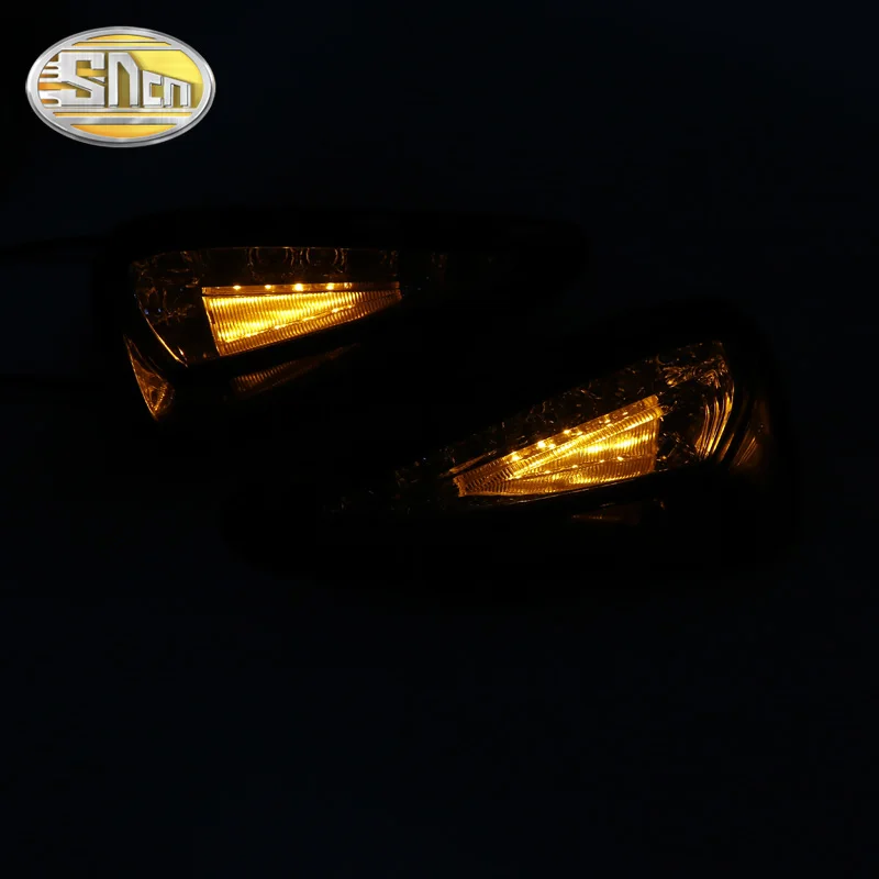 2 шт. светодиодный светильник дневного света для Toyota Camry желтый поворотник функция 12 В автомобиль DRL противотуманная фара украшение