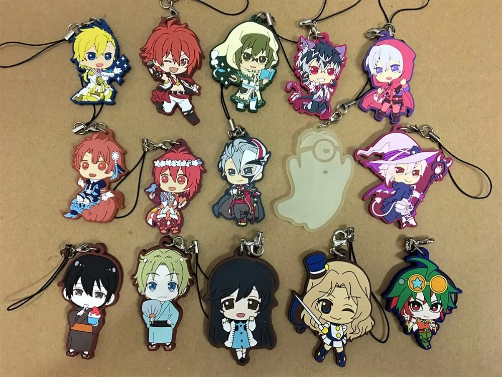 G687 Original Japanese Anime rubber keychain mobile phone charms strap