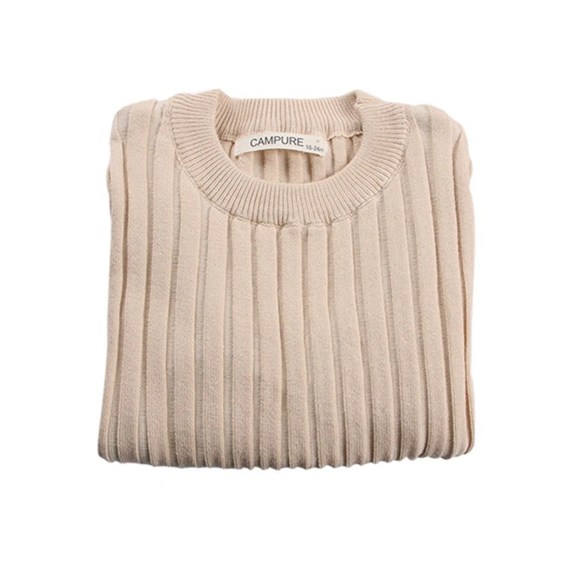 2019 New Girls Sweaters Solid Candy Color Boys Autumn Knitted Baby Ribbed Sweater Kids Clothing Girls|Свитера| |