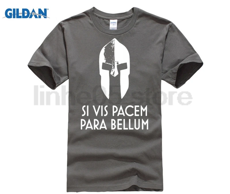 

GILDAN New Style Printed T Shirt Men Si Vis Pacem Para Bellum Unisex Cotton T-Shirt Men Large Round Neck T Shirt Pop Top Tee