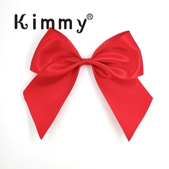 

50pcs Free shipping Gergeous Red Big 13cm gift wrapping silk bow for Ties product wholesale Mix colors