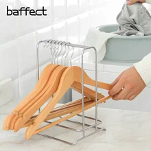 Baffect Multiuse Organizr For Clothes Hangers Metal Stainless Steel Large Capacity Storage Rack Desktop Standing Type Shelf