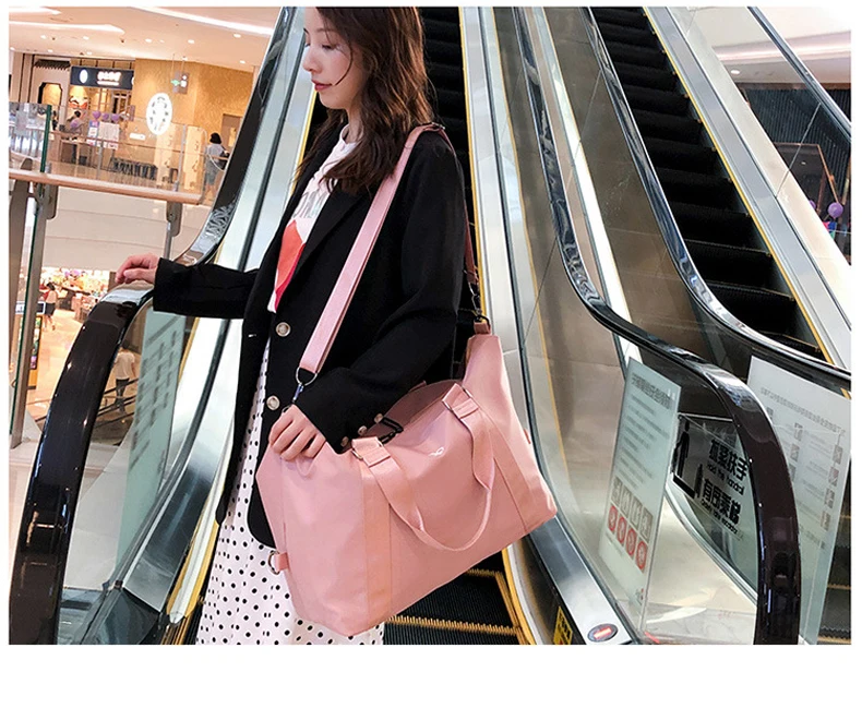 Модный нейлоновый мешок, дорожные сумки и багаж для женщин, сумка для выходных, Женская Большая вместительная сумка-саквояж XA775WB