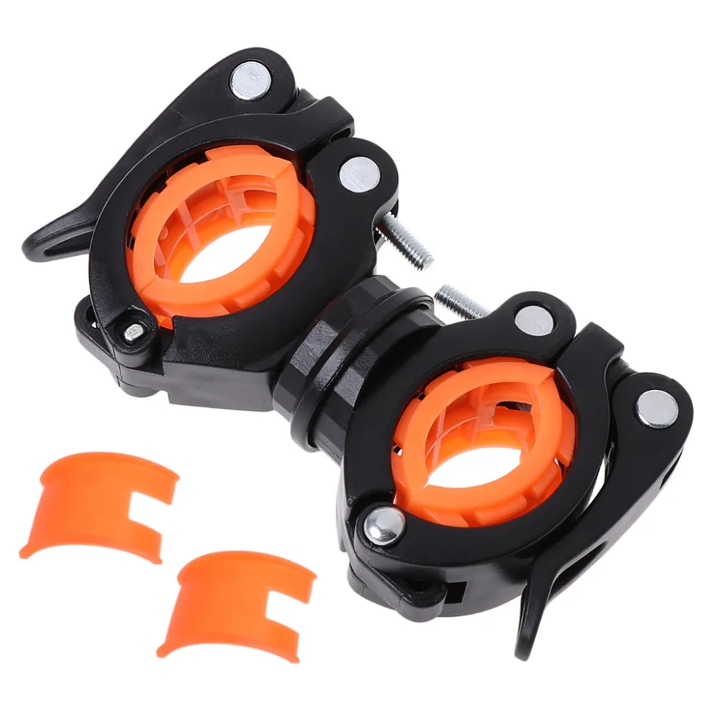 Excellent 360 Degree Rotation Cycling Bike Bicycle Flashlight Torch Mount LED Head Front Light Holder Clip Bicycle Accessories 1