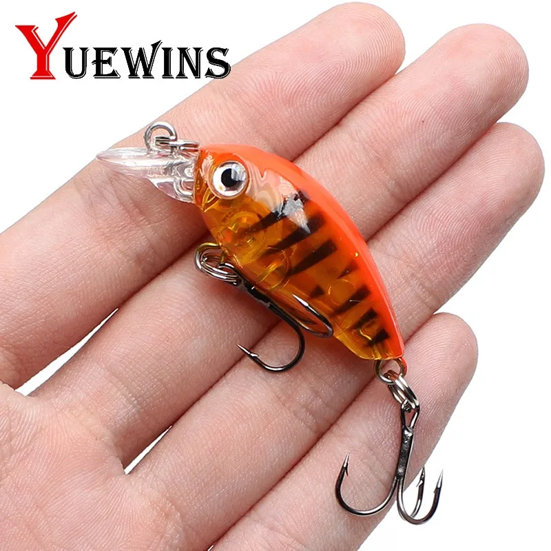 

Yuewins Lifelike Floating Fishing Lure 4.5cm 4.1g Topwater Minnow Hard Bait Bass Fishing Wobblers Pesca Fish Crankbait QA333A