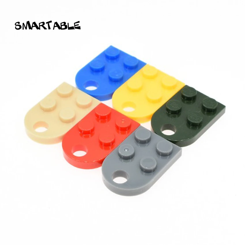 

Smartable Technic Plate Bricks with one Hole 2x2 Blocks Parts Toys Compatible Major Brands 3176 Toy 50pcs/lot Love Accessories
