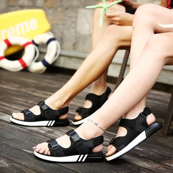

High Top Quality Couple Footwear Sandals Unisex Beach Men Shoes Loafer Outdoor Men Casual Shoes Flats Wading Flip Flop Plus Size