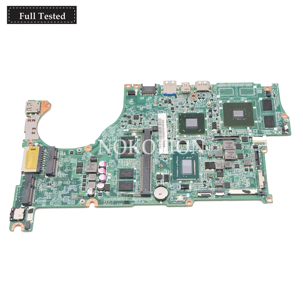NOKOTION NBMA311003 NB MA311 003 Main board For font b Acer b font Aspire V5 572