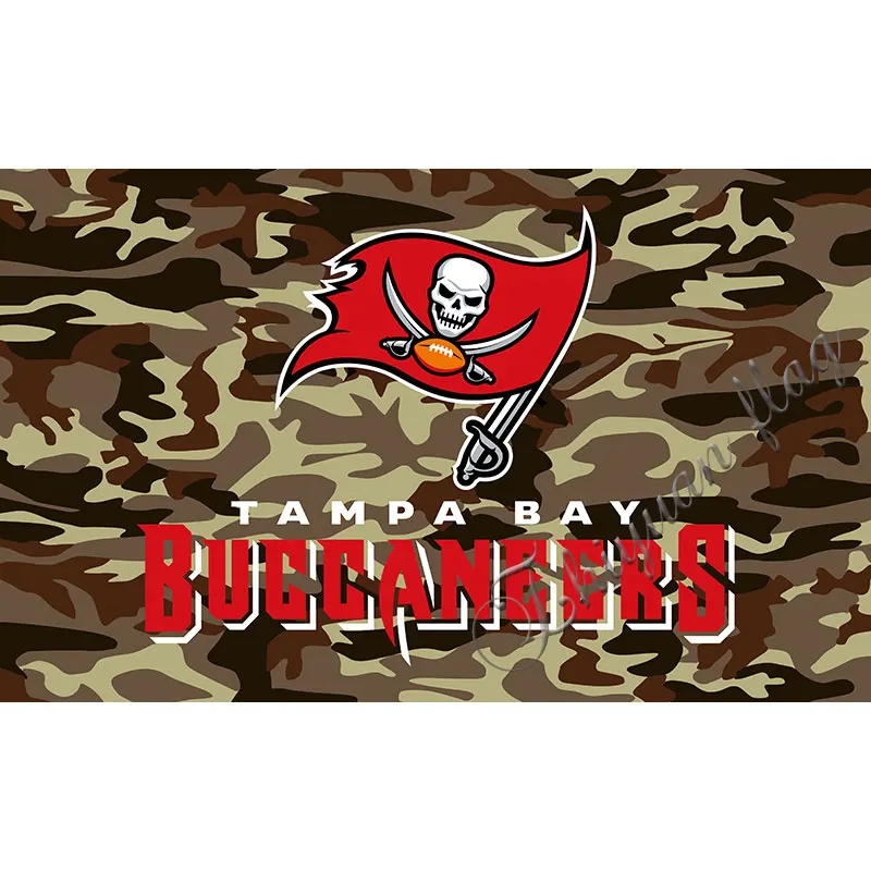Tampa Bay Buccaneers Flag with Camouflage 3X5FT Custom Flagtampa bay