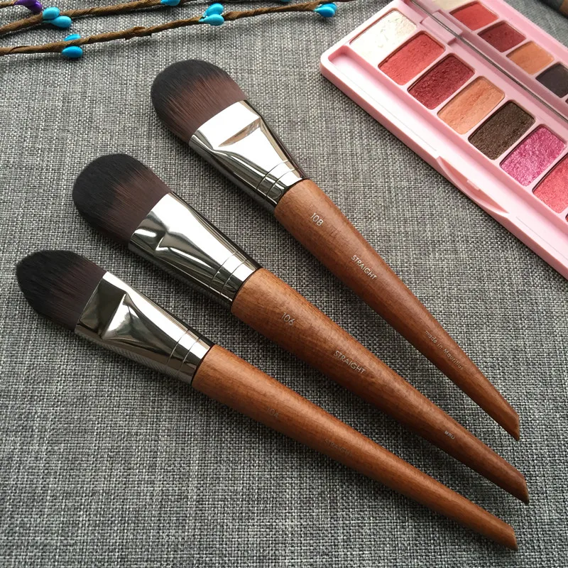 

FOUNDATION BRUSH LARGE 108 / MEDIUM 106 / SMALL 104 - Flat Cream Liquid Foundation Brush Tongue Shape Beauty makeup brushes