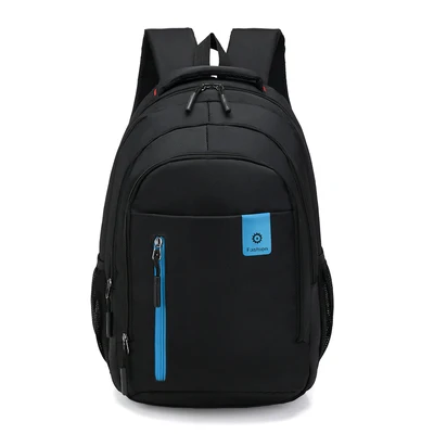 Черный рюкзак в консервативном стиле, водонепроницаемая нейлоновая сумка для отдыха или путешествий для мужчин, большая однотонная вместительная школьная сумка - Цвет: 3