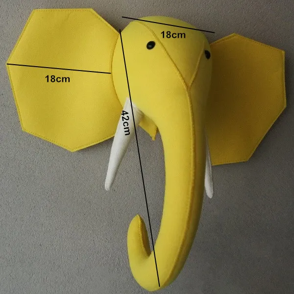 size yellow elephant