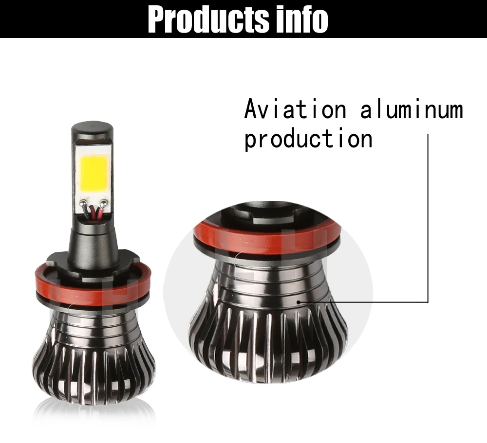 H11 H8 LED DRL Fog Driving Light Bulbs Light Blue Pink 80W 8000LM Canbus Error Free White Yellow H11 H8 LED DRL Fog Driving Light Bulbs Light Blue Pink 80W 8000LM Canbus Error Free White Yellow
