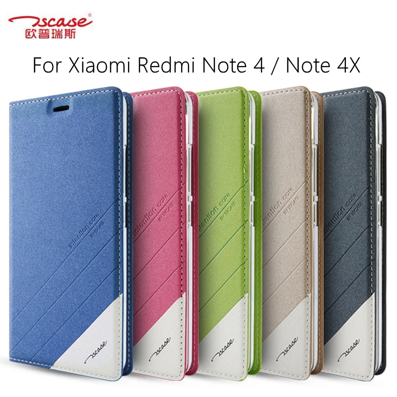 

Tscase For Xiaomi Redmi Note 4 4X MediaTek Case Magnetic Flip PU Leather Cover Redmi Note 4X MTK 4GB 64GB Cover Protective Shell