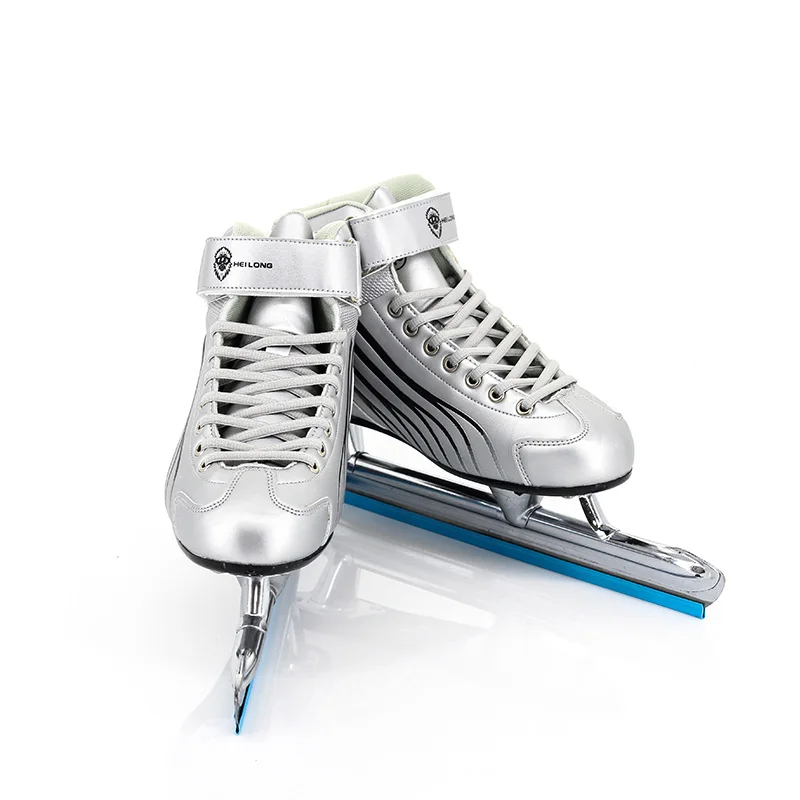 Japy تزلج القطب الشمالي المحيط جلدية سرعة الجليد شفرة أحذية التزلج المعادن طويل أنبوب سكين سباق الزلاجات مريحة الدافئة Patines