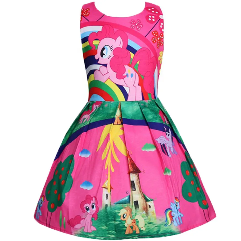 Г. Летнее платье для девочек для костюмированной вечеринки «Моя принцесса»; костюм «Маленький Пони»; детская одежда для детей на Хэллоуин, День рождения; вечерние платья