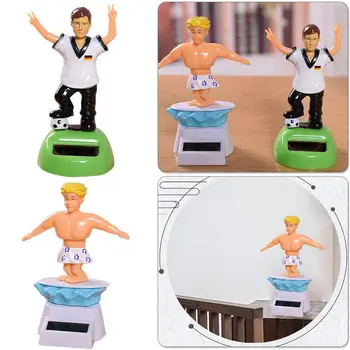 

Car Ornament Solar Powered Athletes Dancing Shaking Head Cartoon Animal Doll Auto Dashboard Decoration Cute Car Accessories